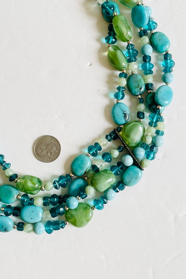Vintage Turquoise Bib  Necklace Selected by FernMercantile #2