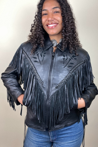 F*ラ様 RRL fringe leatherjacket