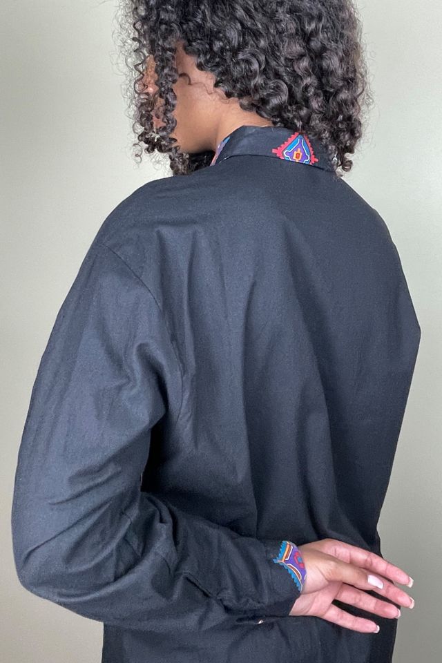 Vintage Black South Western Shirt With Graphics Selected By Ankh By Racquel #3