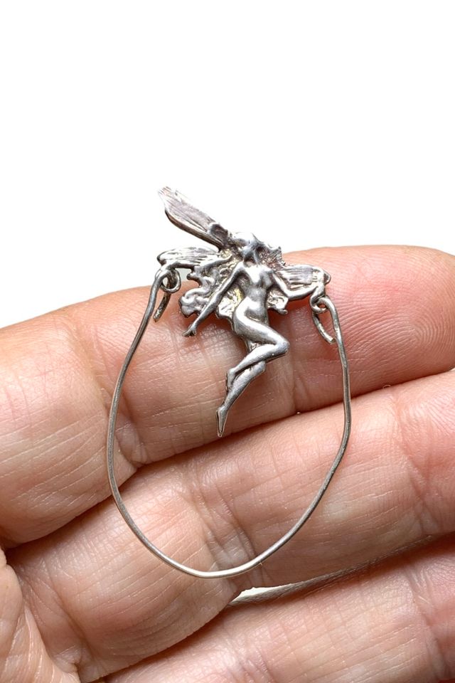 Vintage Sterling Silver Fairy Charm Holder Pendant Selected by Lux Revival #2