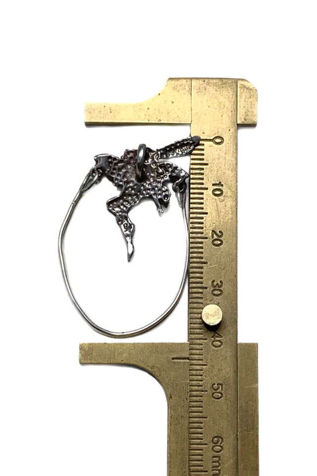 Vintage Sterling Silver Fairy Charm Holder Pendant Selected by Lux Revival #3