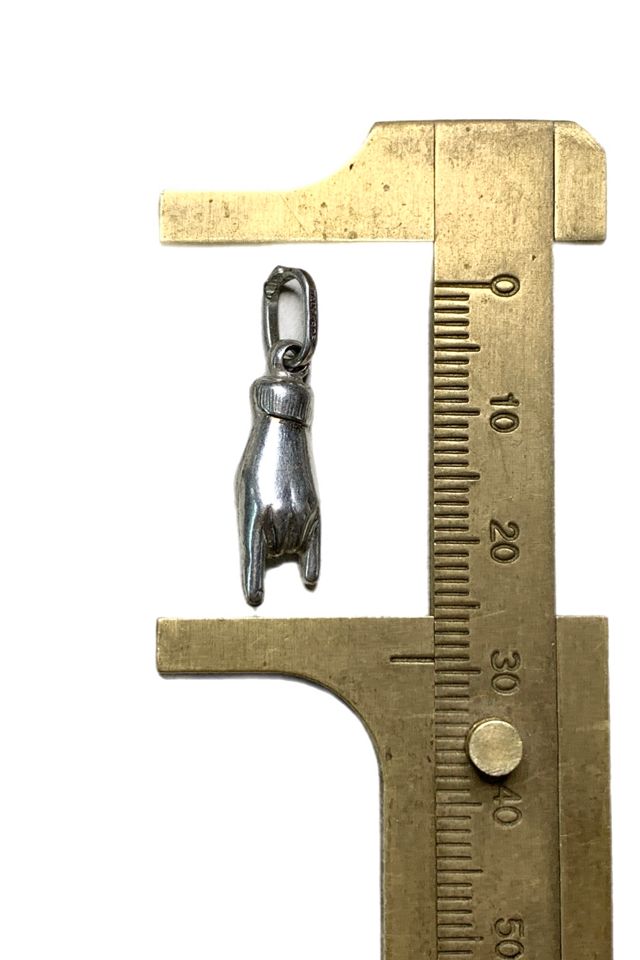 Vintage Sterling Mano Cornuto Figa Pendant Selected by Lux Revival #2