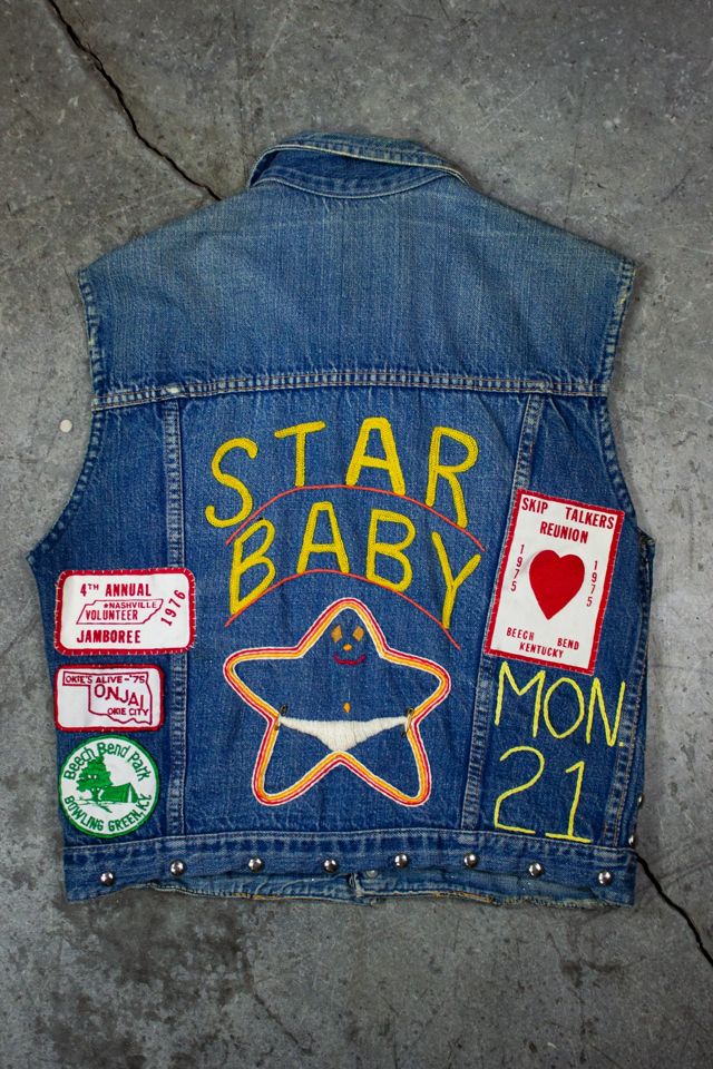 Vintage 70s Star Baby Denim Vest Selected by Black Shag Vintage #2