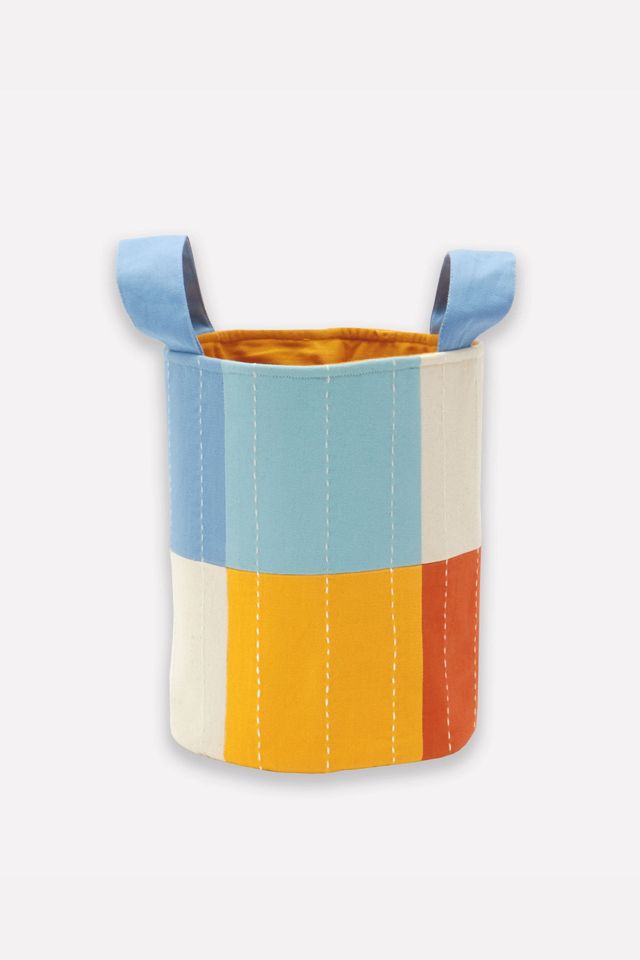 Anchal Checkered Fabric Storage Bin #2
