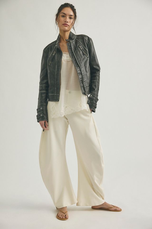 We The Free Jesse Vegan Leather Moto Jacket | Free People