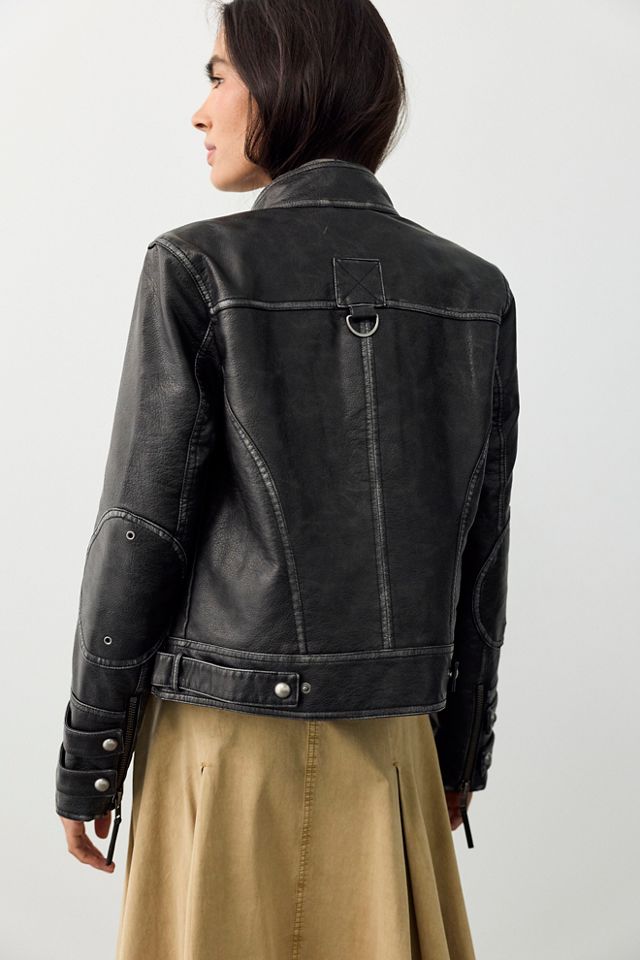 Veste de moto en cuir végan We The Free Jesse #1