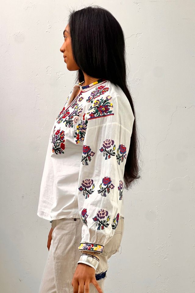 Vintage Embroidered Peasant Blouse Selected by Anna Corinna #1