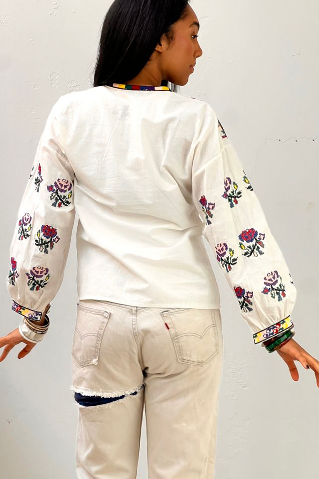 Vintage Embroidered Peasant Blouse Selected by Anna Corinna #2