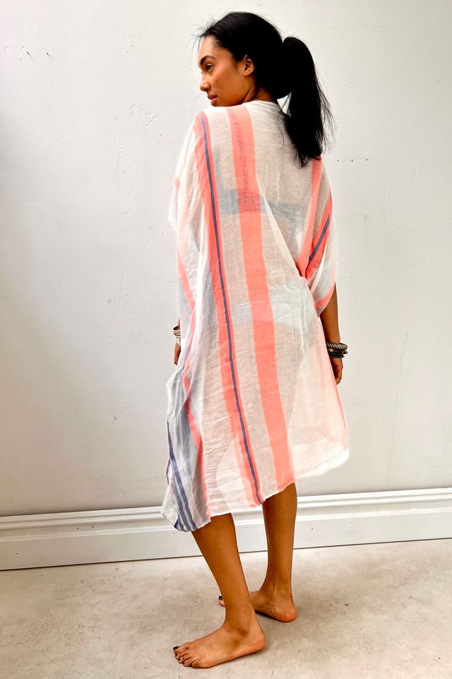 Anna Corinna Reworked Sheer Striped Smock Dress #1