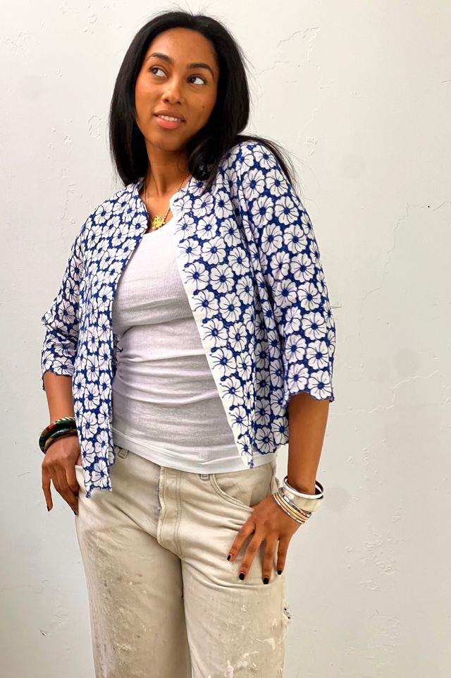Vintage Eyelet Flowers Jacket Top Selected by Anna Corinna #1