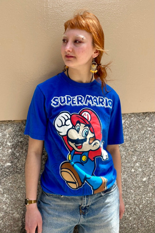 Vintage Super Mario Blue T-Shirt Selected by Nomad Vintage