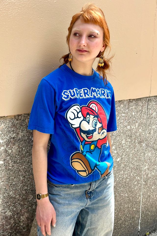 Vintage Super Mario Blue T-Shirt Selected by Nomad Vintage #2