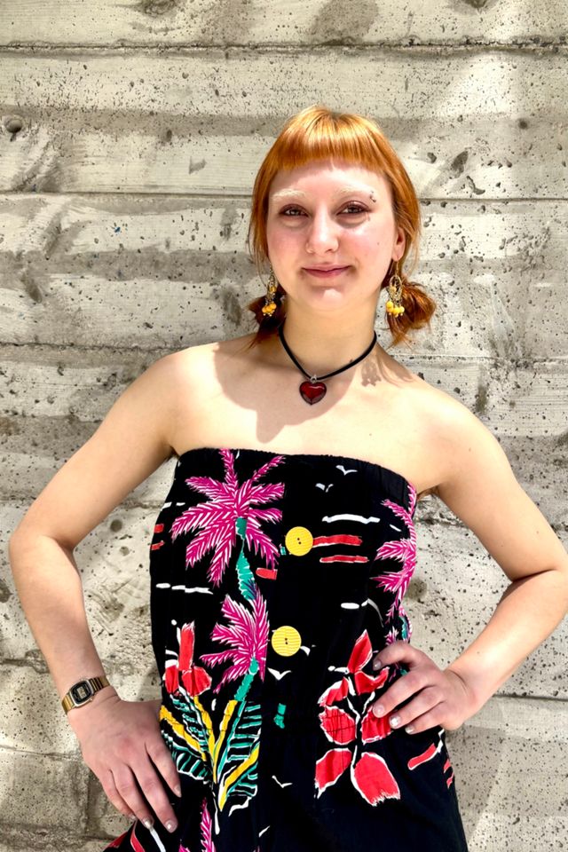 Deadstock 1980s Strapless Print Jumpsuit Selected by Nomad Vintage #2