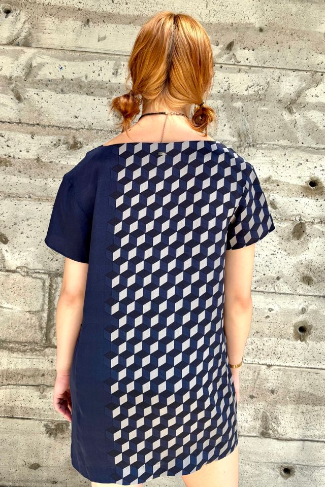 Vintage Escada-Sport Geometric Print Silk Dress Selected by Nomad Vintage #1