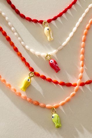 Logan Tay Beaded Fish Necklace