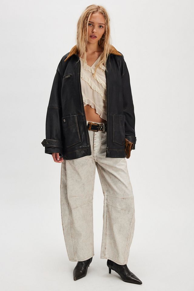 We The Free Good Luck Coated Barrel Jeans #2