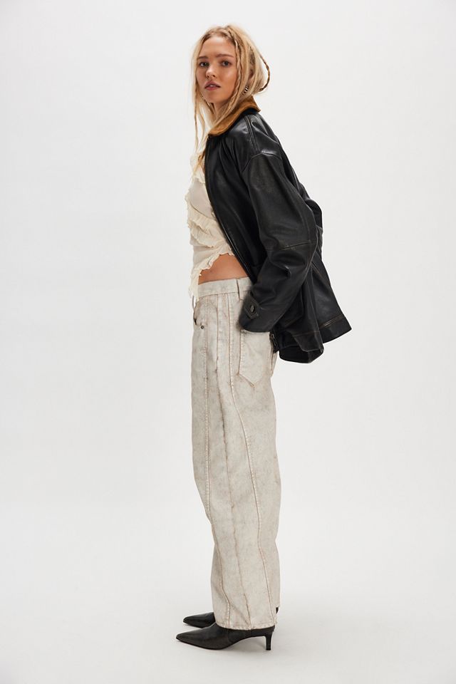 We The Free Good Luck Coated Barrel Jeans #4