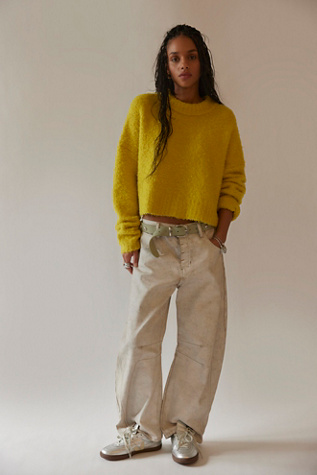 We The Free Good Luck Coated Barrel Jeans