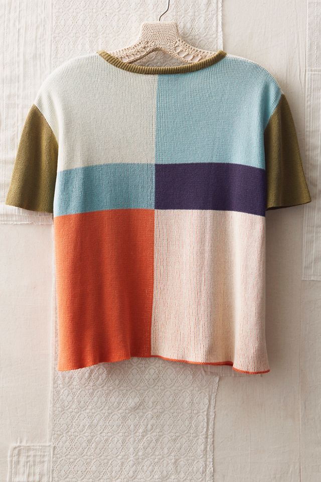 FP MART: Vintage: The Originals Color-Blocked Crew Neck Knit Top #1