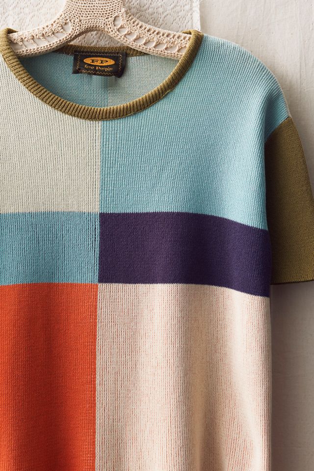 FP MART: Vintage: The Originals Color-Blocked Crew Neck Knit Top #2