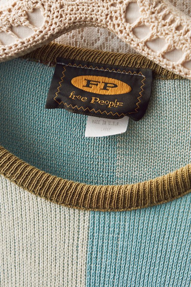 FP MART: Vintage: The Originals Color-Blocked Crew Neck Knit Top #3