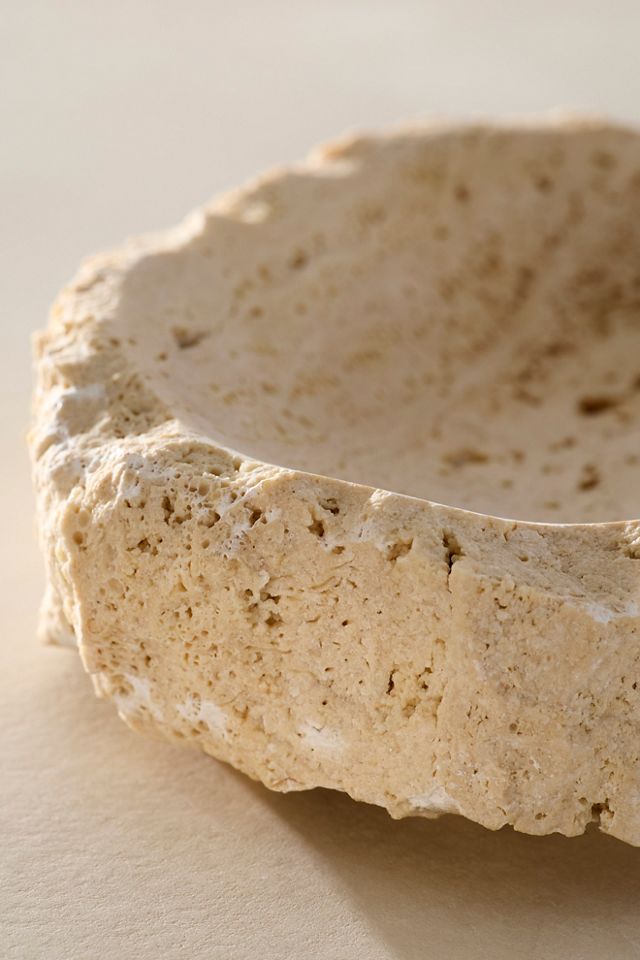 Atma Prema Indo Raw Travertine Dish #2