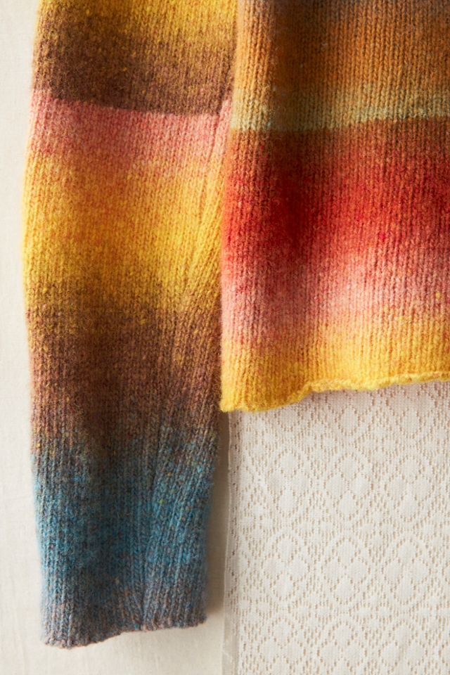 FP MART: Vintage: The Originals Rainbow Ombre Wool Mock-Neck Sweater #2
