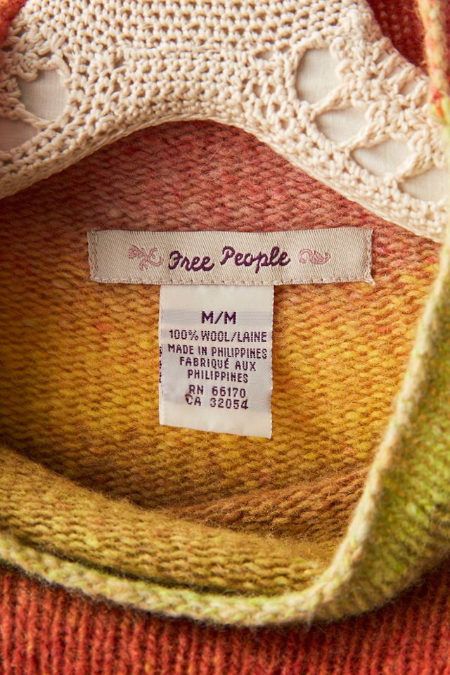FP MART: Vintage: The Originals Rainbow Ombre Wool Mock-Neck Sweater #3