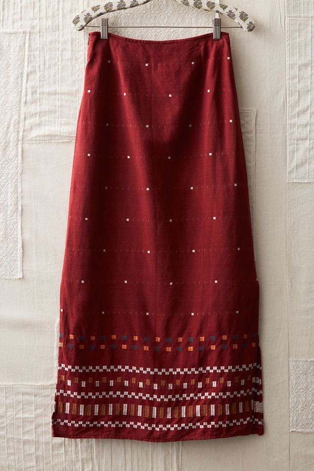 FP MART: Vintage: The Originals Rare Embroidered Midi Skirt #1