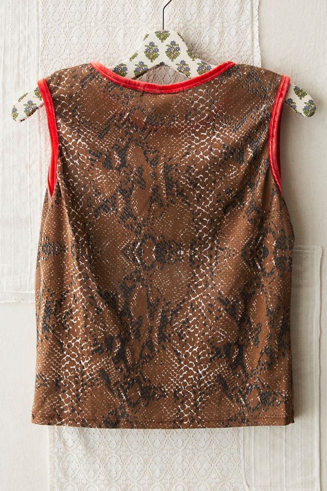 FP MART: Vintage: The Originals Printed Snakeskin Ringer Top #1