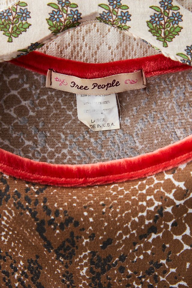 FP MART: Vintage: The Originals Printed Snakeskin Ringer Top #3