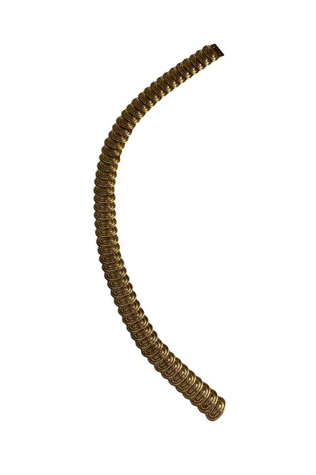 Vintage 1980s Gold Medallion Stretch Belt Selected by SharpLilTeeth #3