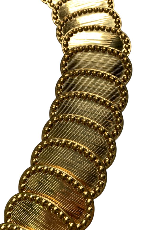 Vintage Gold Medallion Stretch Belt Selected by SharpLilTeeth #2
