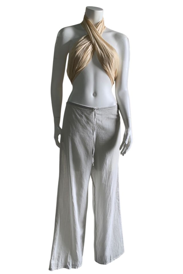 Vintage Semi Sheer Drawstring Waist Pants Selected by SharpLilTeeth #2
