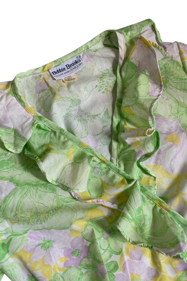 Vintage 1970s Ruffled Wrap Crop Blouse Selected by SharpLilTeeth #2