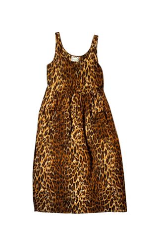 Vintage 1990s Leopard Print Maxi Dress Selected by SharpLilTeeth