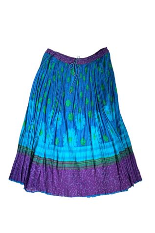 Vintage 1990s Crinkle Gauze Maxi Skirt Selected by SharpLilTeeth