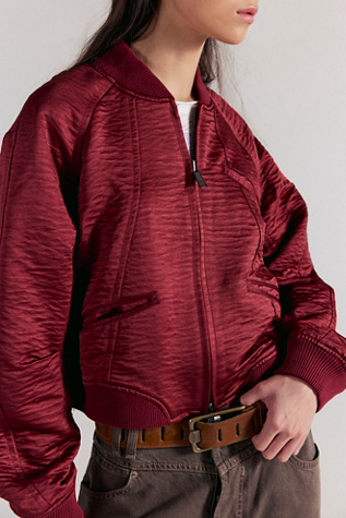Ellie Satin Bomber