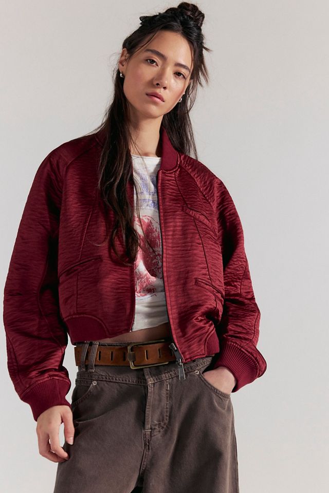 Ellie Satin Bomber #3