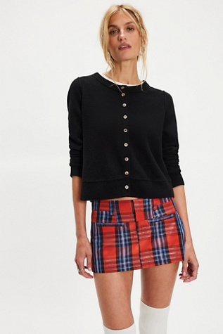 We The Free Mille-Fleurs Micro Skirt at Free People in Red Squash Combo, Size: US 8