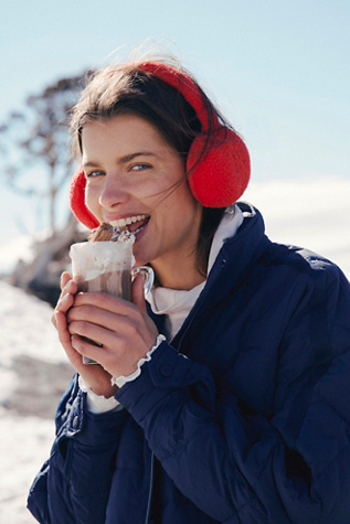 Double Diamond Fleece Ear Warmers