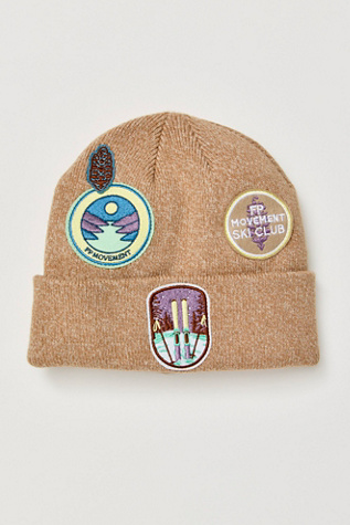 Park Patch Beanie by FP Movement at Free People in Tan