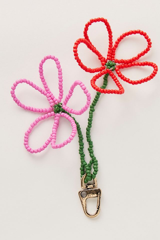 Beaded Flower Charm #1