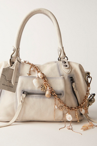 Shell Swag Bag Charm by Free People in White