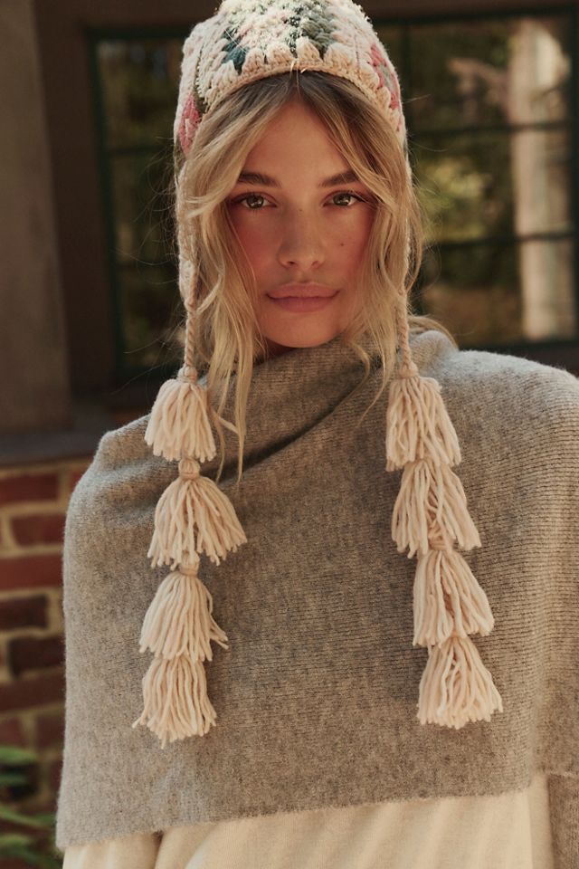 Space Dye Crochet Earflap Hat #3