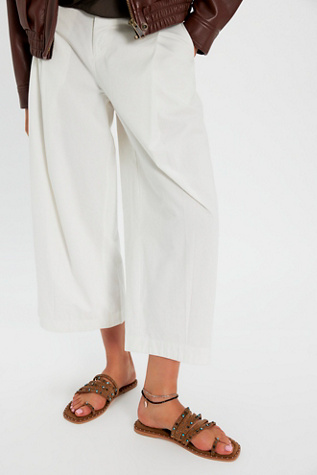 Santa Fe Sandals by Free People in Cognac Suede, Size: US 8