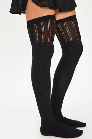 Contrast Double Knee High Socks product page