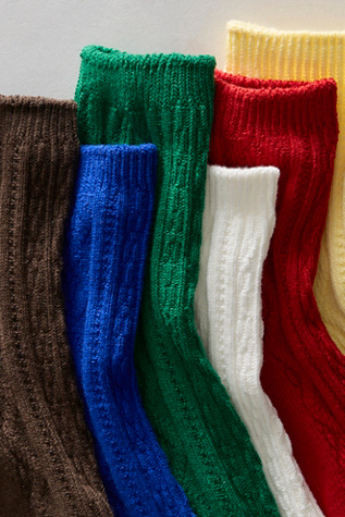 Essential Socks by Free People in Green