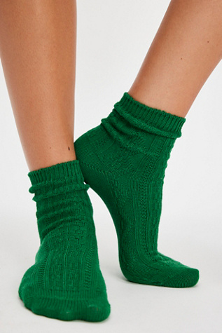Essential Socks by Free People in Green