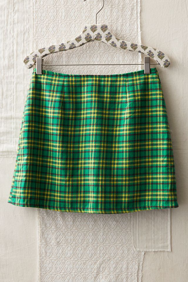 FP MART: Vintage: The Originals Plaid Zip-Front Mini Skirt #1